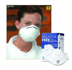 N95 Respirator Mask with Breathe Free Exhalation Valve